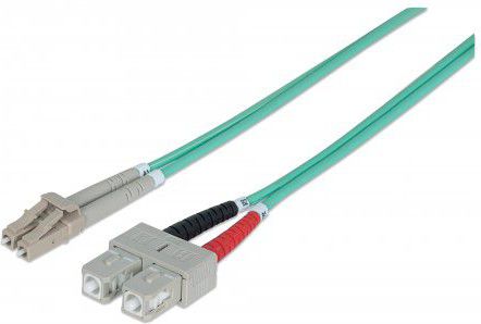 Intellinet Network Solutions Patchcord światłowodowy OM3 50/125 MM LC-SC Duplex 2m (750158)