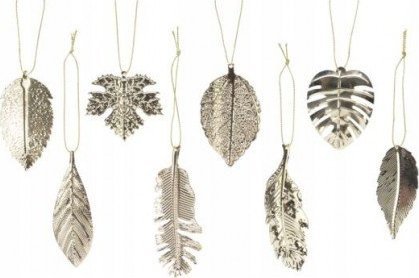Kaemingk Zawieszka świąteczna na choinkę liść żelazny