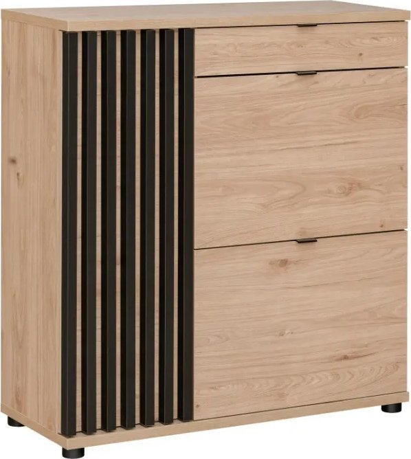 ASM Meble Komoda PEDRO hickory jackson/czarna ASM Meble