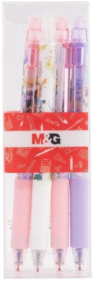 Długopis automat 0.5mm Flower Manga nieb 4szt M&G