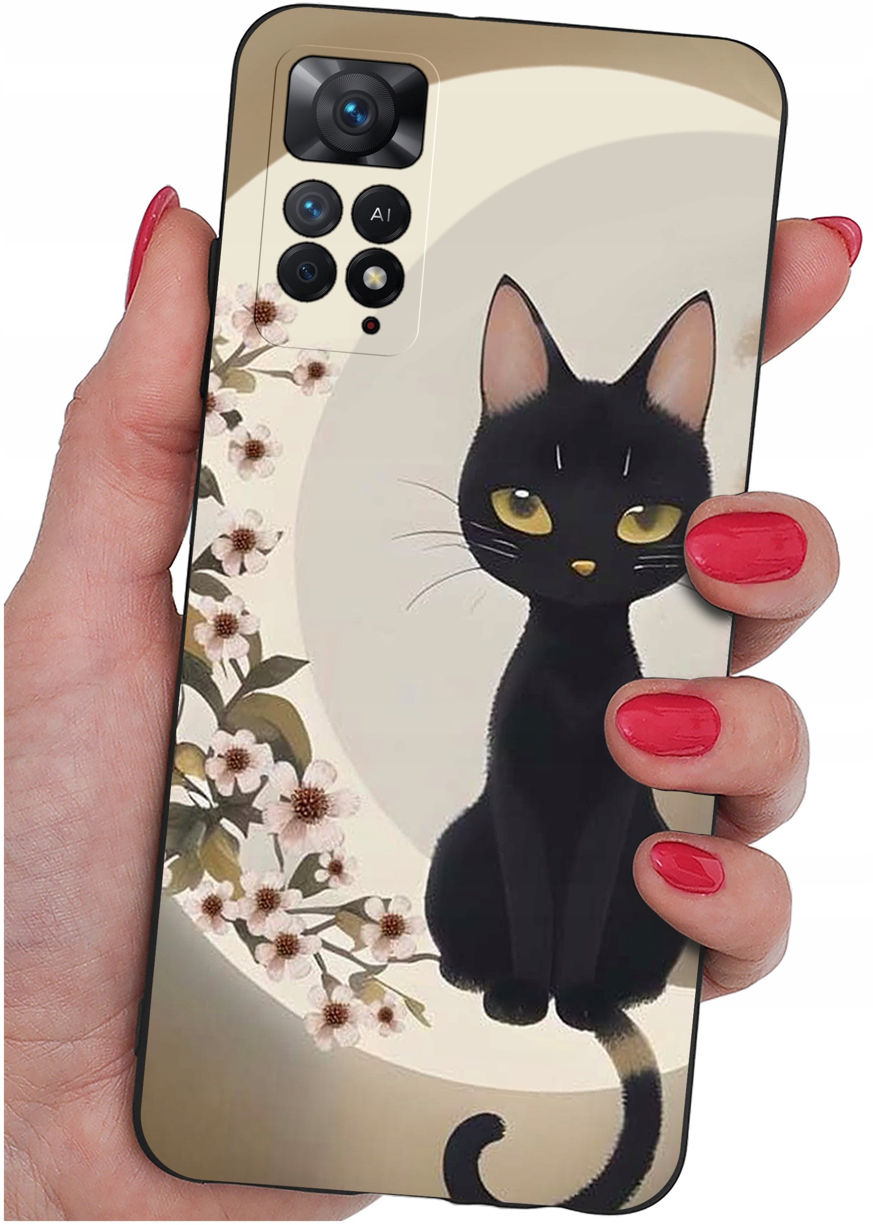 krainaGSM ETUI do Xiaomi Redmi Note 11 Pro SILIKONOWE MATT CASE + SZKŁO 9H