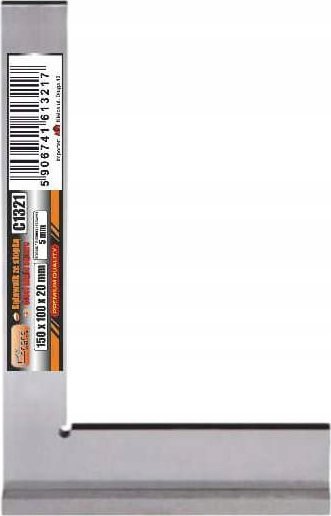 Richmann KĄTOWNIK ŚLUSARSKI ZE STOPKĄ 150x100x20mm. grubość 5mm. •Richmann Exclusive•