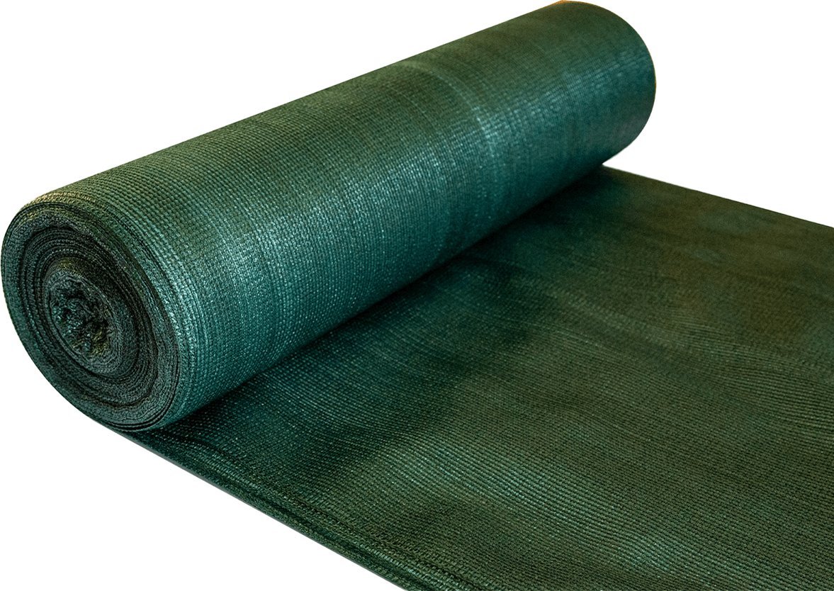 Zestaw siatka cieniująca 90% 1.5 x 50m Shark + 200 sztuk opasek zaciskowych Zielony