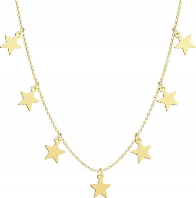 Radziszewska Jewellery Naszyjnik Pozłacany z Gwiazdkami Boże Narodzenie