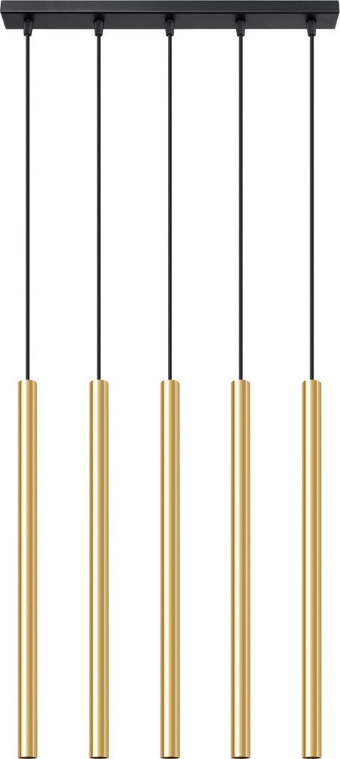 Lampa wisząca Sollux Lighting SOLLUX Lampa Wisząca PASTELO 5L złoty połysk 5 x G9 SL.1198