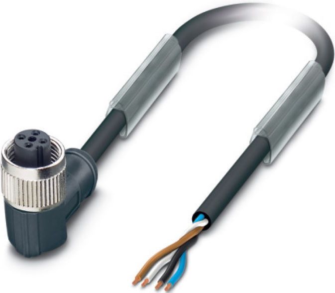 LAPP Przewód przyłączeniowy 2m z gniazdem kątowym 4P FIELDBUS M12 S/A AB-C4- 2,0PUR-M12FA (22260324)