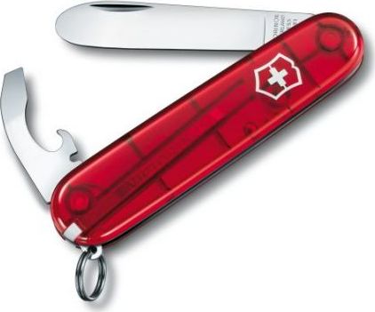 Victorinox Mój pierwszy VICTORINOX, transparentny czerwony