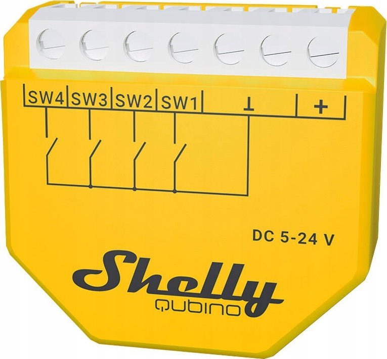 Shelly Shelly Relais "Wave i4 DC" Szenenaktivierer Z-Wave