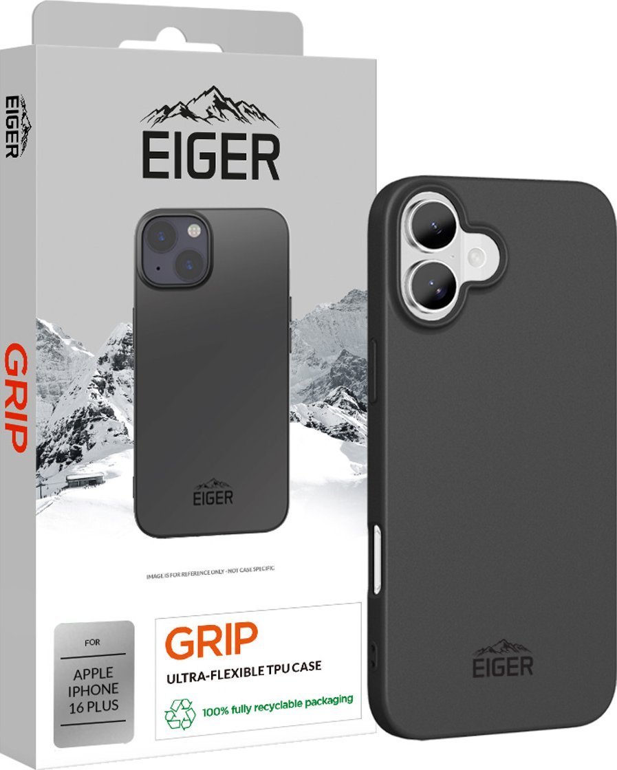 Eiger Eiger Grip Case iPhone 16 Plus schwarz