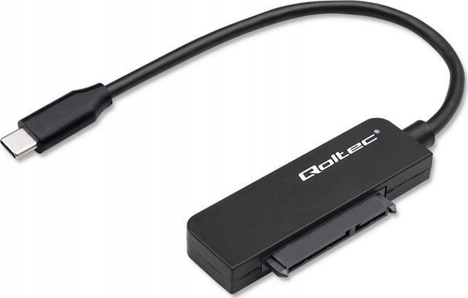 Qoltec Kabel adapter Qoltec SATA | Przejściówka na dysk SSD HDD 2.5" | USB-C | Super speed 5Gb/s | 2TB