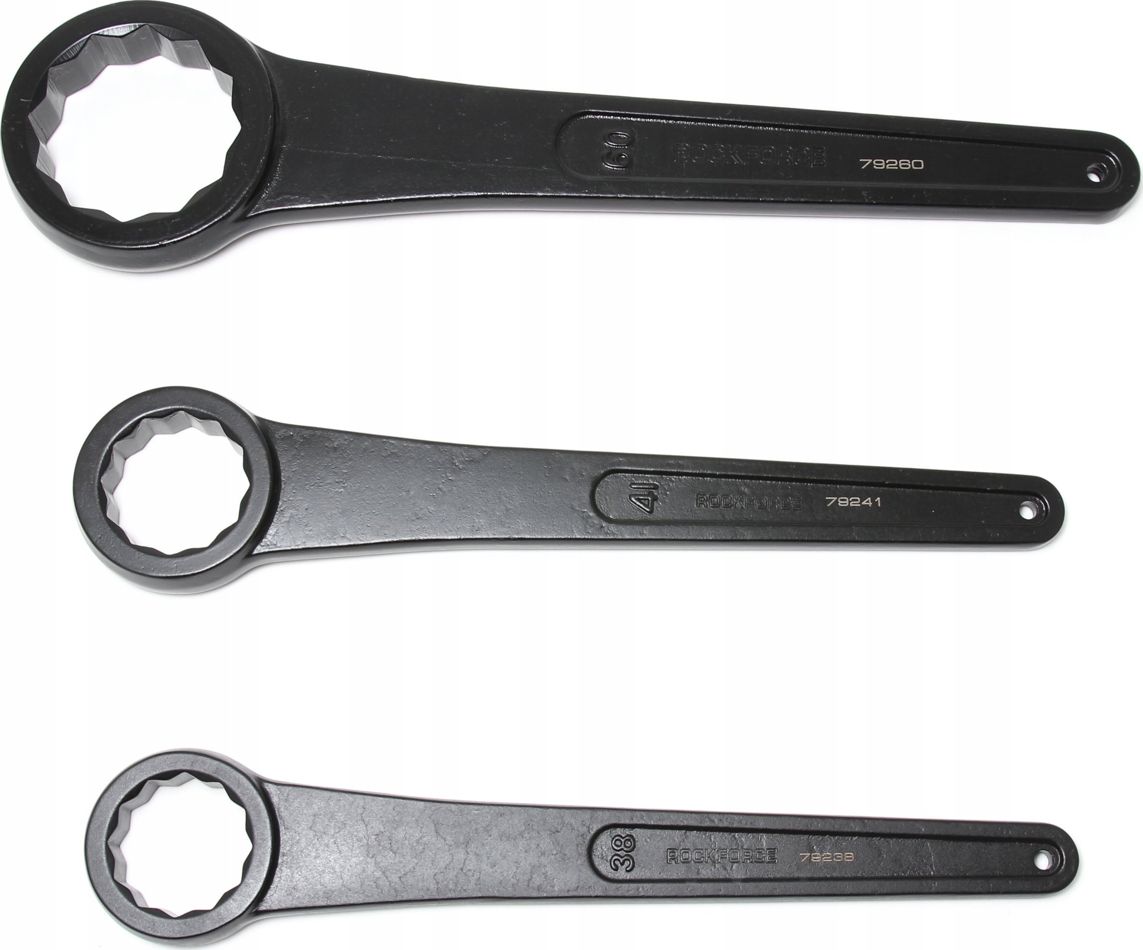 Rockforce KLUCZ OCZKOWY UDAROWY DŁUGIE 80 mm(L-45 0mm)