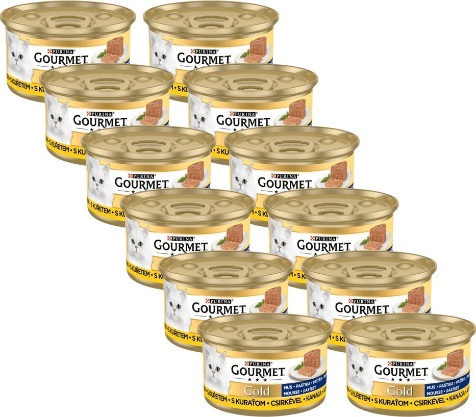 Purina Purina Gourmet Gold mus z kurczakiem 12x85g