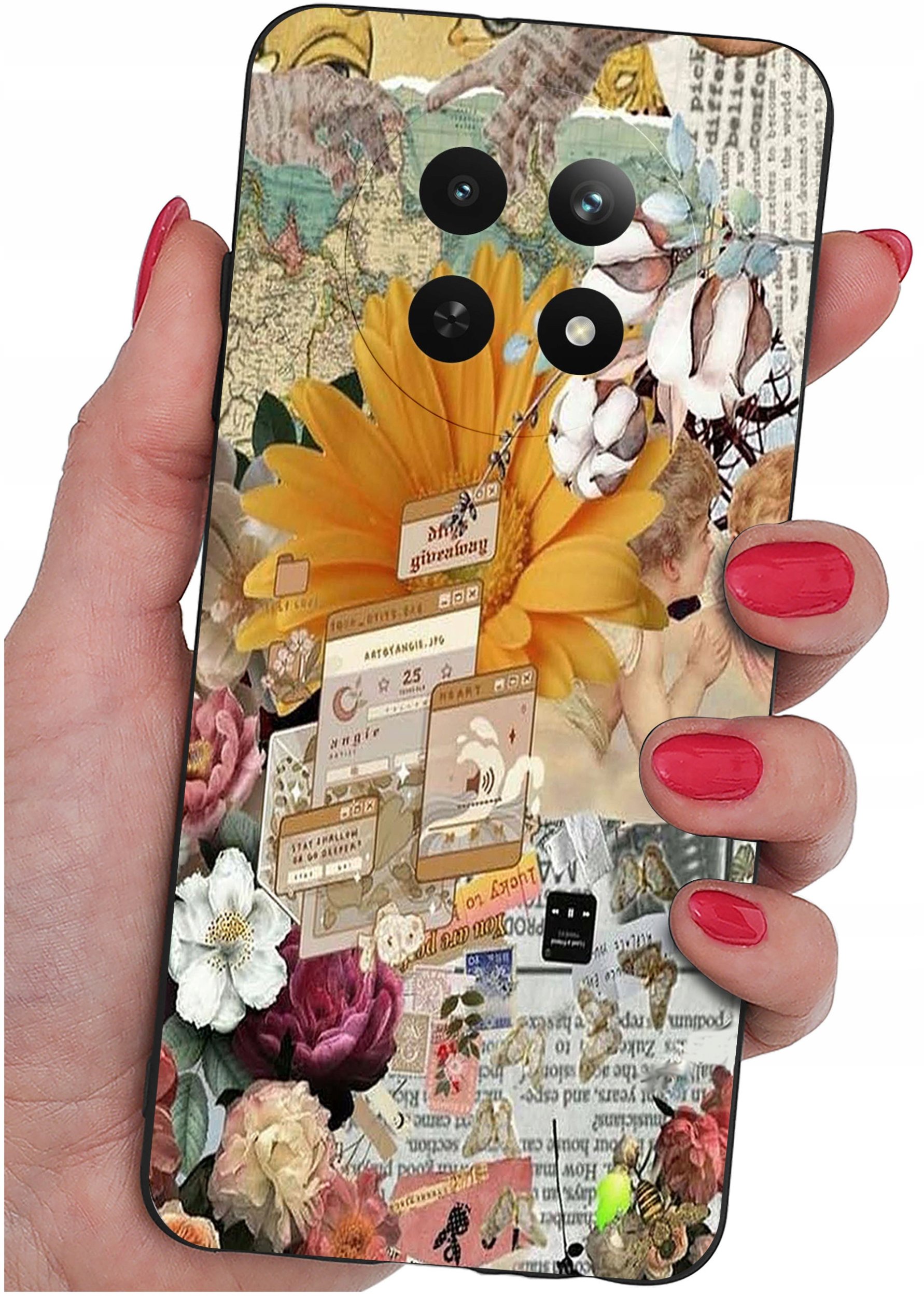 Etui do Realme 12 5G | 12x 5G WZORY |SILIKONOWE MATT CASE + SZKŁO 9H