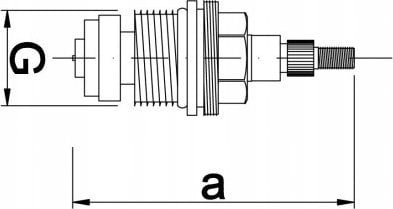 Hydroland GŁOWICA DO BATERII 1/2" DLA NAKRĘTKI CHŁOPAK // GŁ.S.1/2.C-H