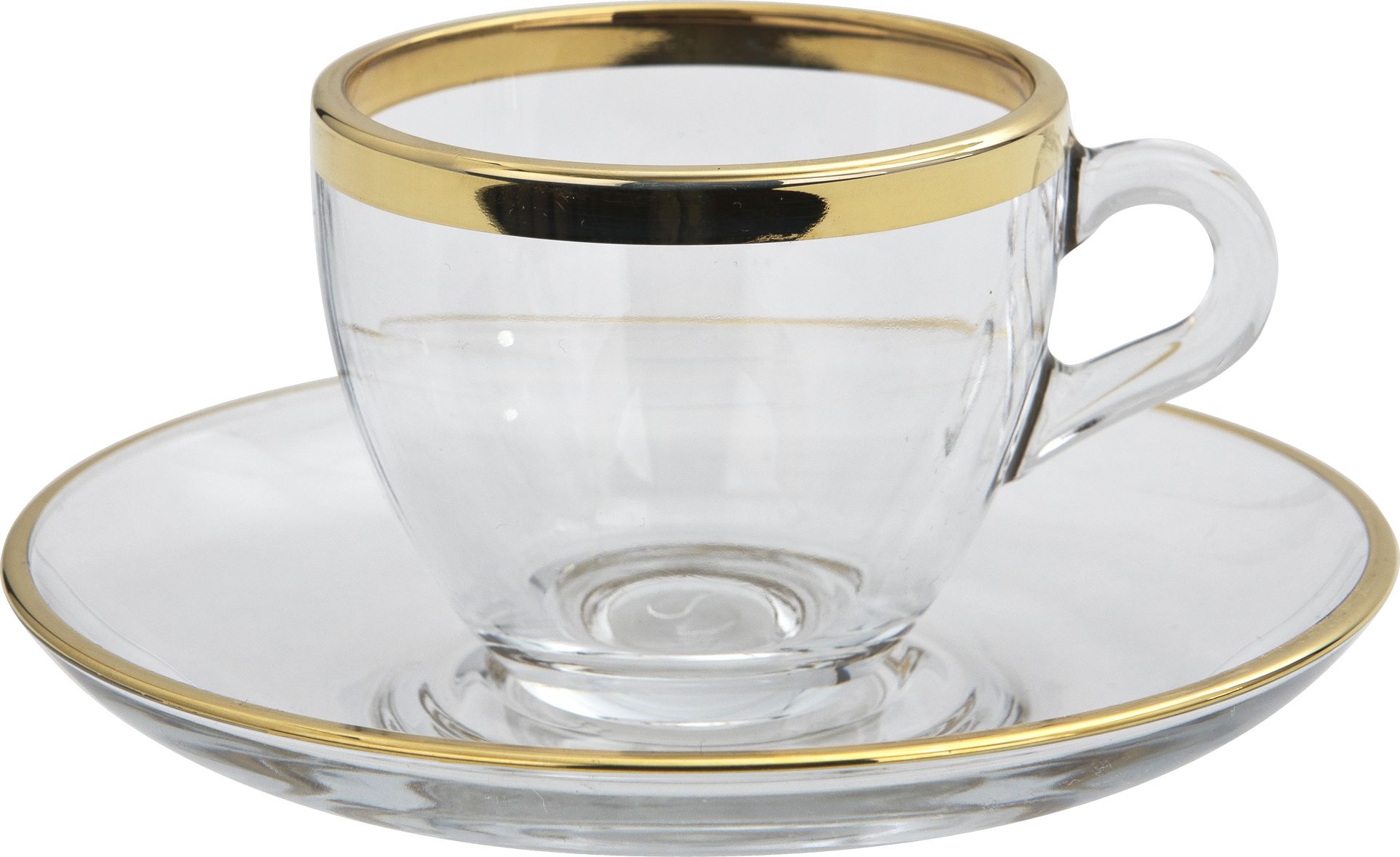 Combi dla Witeks Zestaw 2 filiżanek do espresso 60 ml + spodki Golden Line