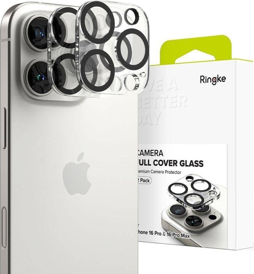 Ringke Osłona na aparat Camera Protector do iPhone 16 Pro Max / 16 Pro, 2 sztuki