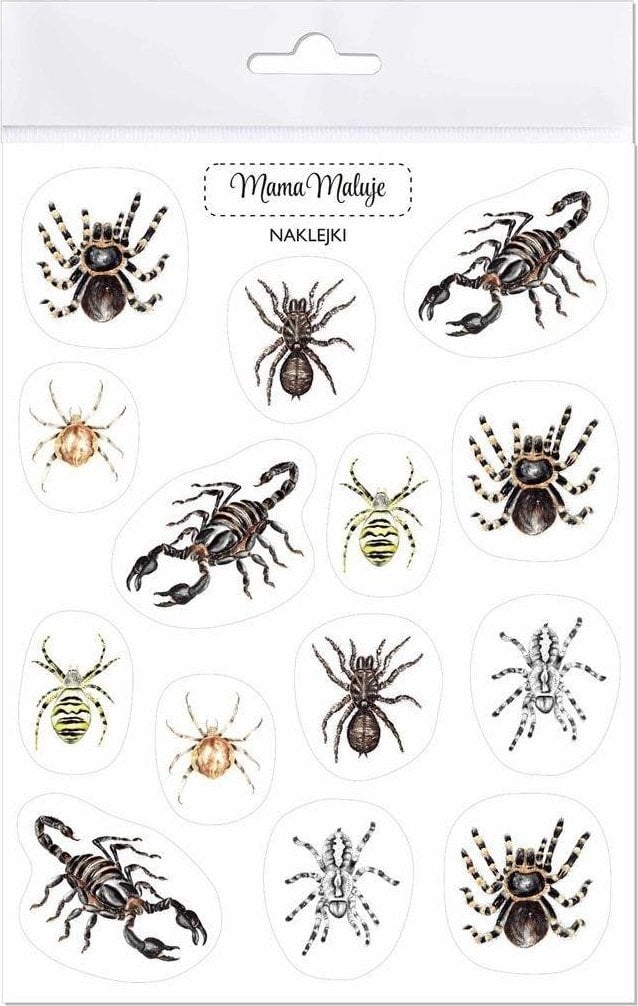 Mama Maluje Naklejki Pajęczaki