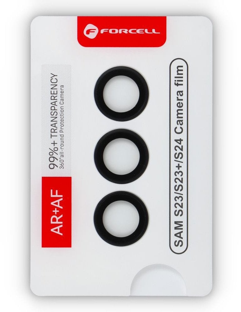 Szkło hartowane Forcell Premium do aparatu - do Samsung Galaxy S24 Czarny