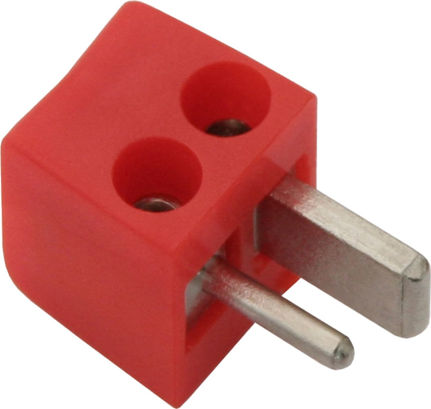 Blow Wtyk głośnikowy kątowy skręcany CZERWONY