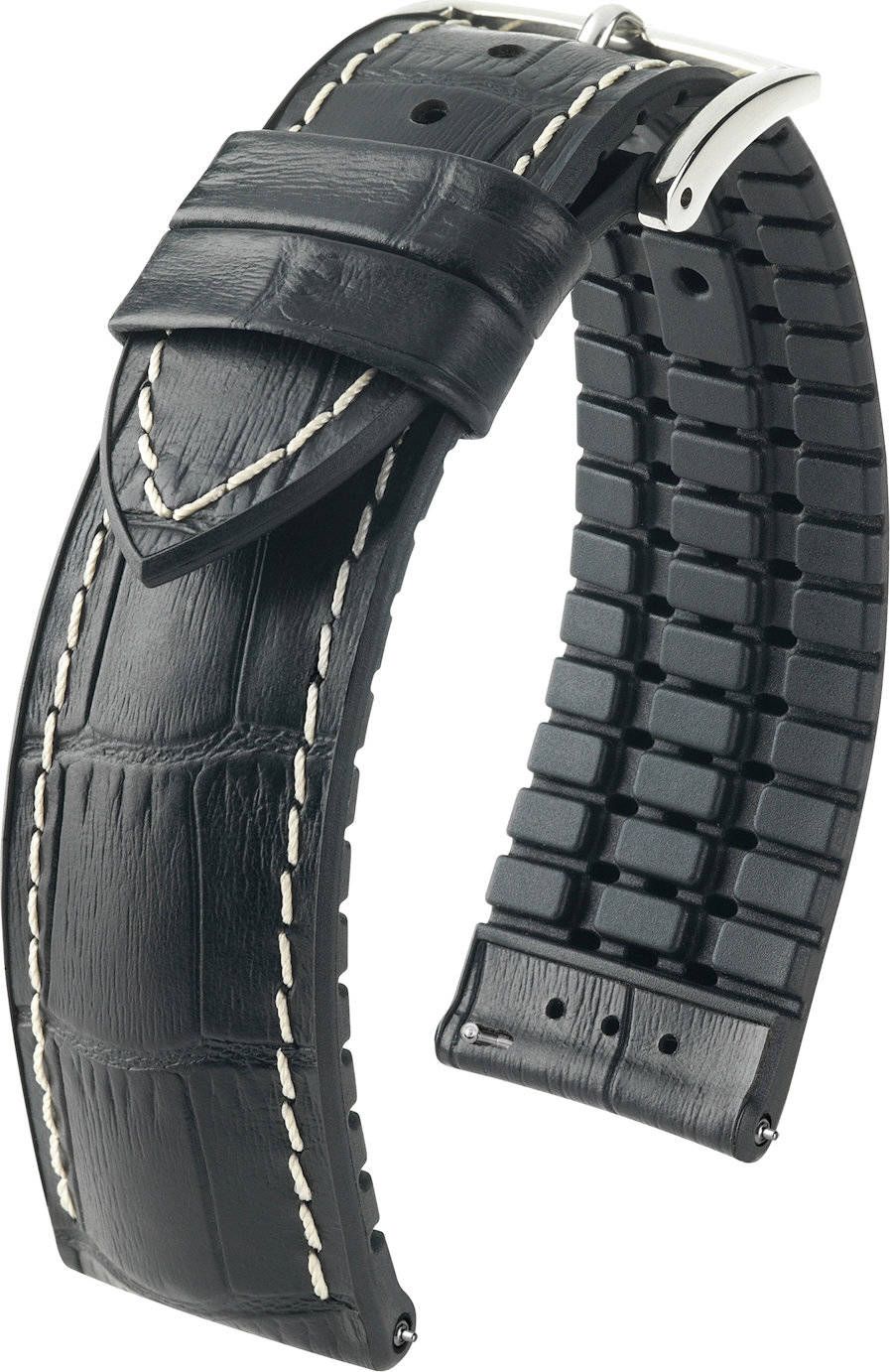 Hirsch Skórzany wodoodporny pasek do zegarka 24 mm HIRSCH George 0925128050-2-24