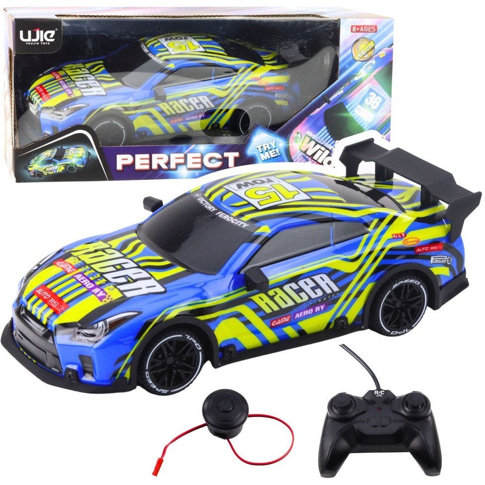 SAMOCHÓD ZDALNIE STEROWANY AUTO RC KLAKSON ŚWIECĄCA KAROSERIA PILOT