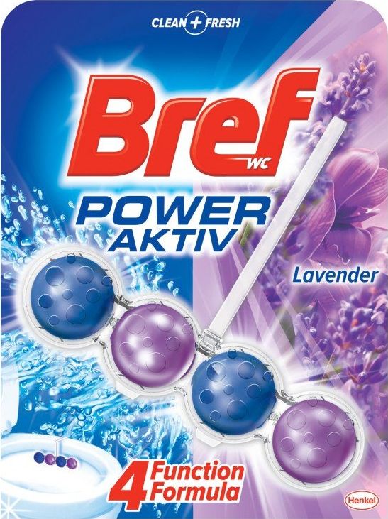 Bref WC valiklis-gaiviklis "BREF Power Aktiv Lavender" 50g