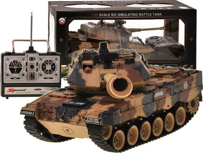 Jokomisiada REALISTYCZNY WOJSKOWY CZOŁG LEOPARD strzela RC0106