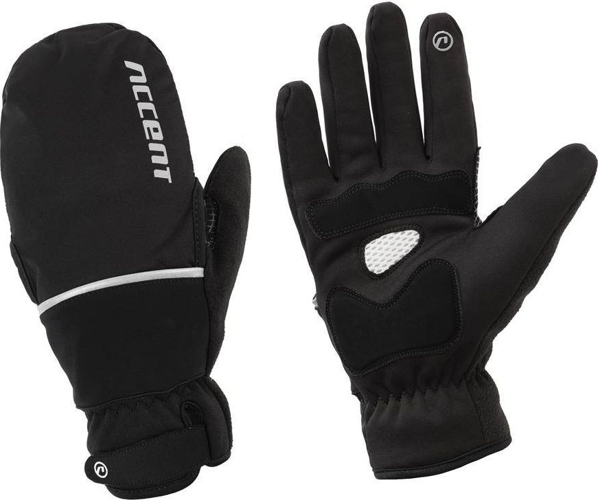Accent Rękawiczki ocieplane Accent Thermal Plus z pokrowcem na palce czarne M M