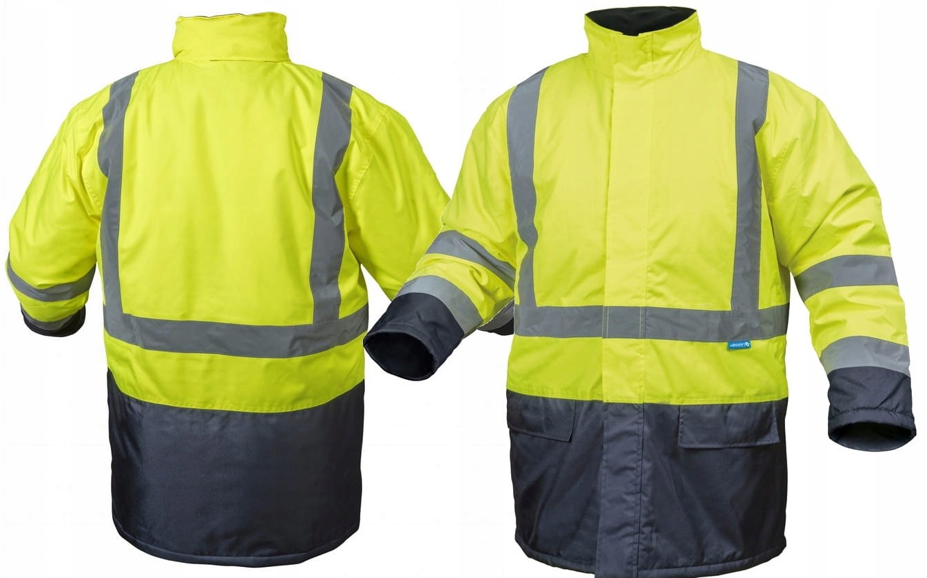 Högert Technik Kurtka Zimowa ocieplana ostrzegawcza wodoodporna robocza żółta odblaski 3Xl Ht5K238-3Xl 5902801209871