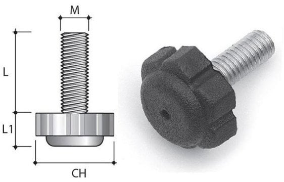 SUPPORT FURN M10X22 PI07 PNE 4PCS