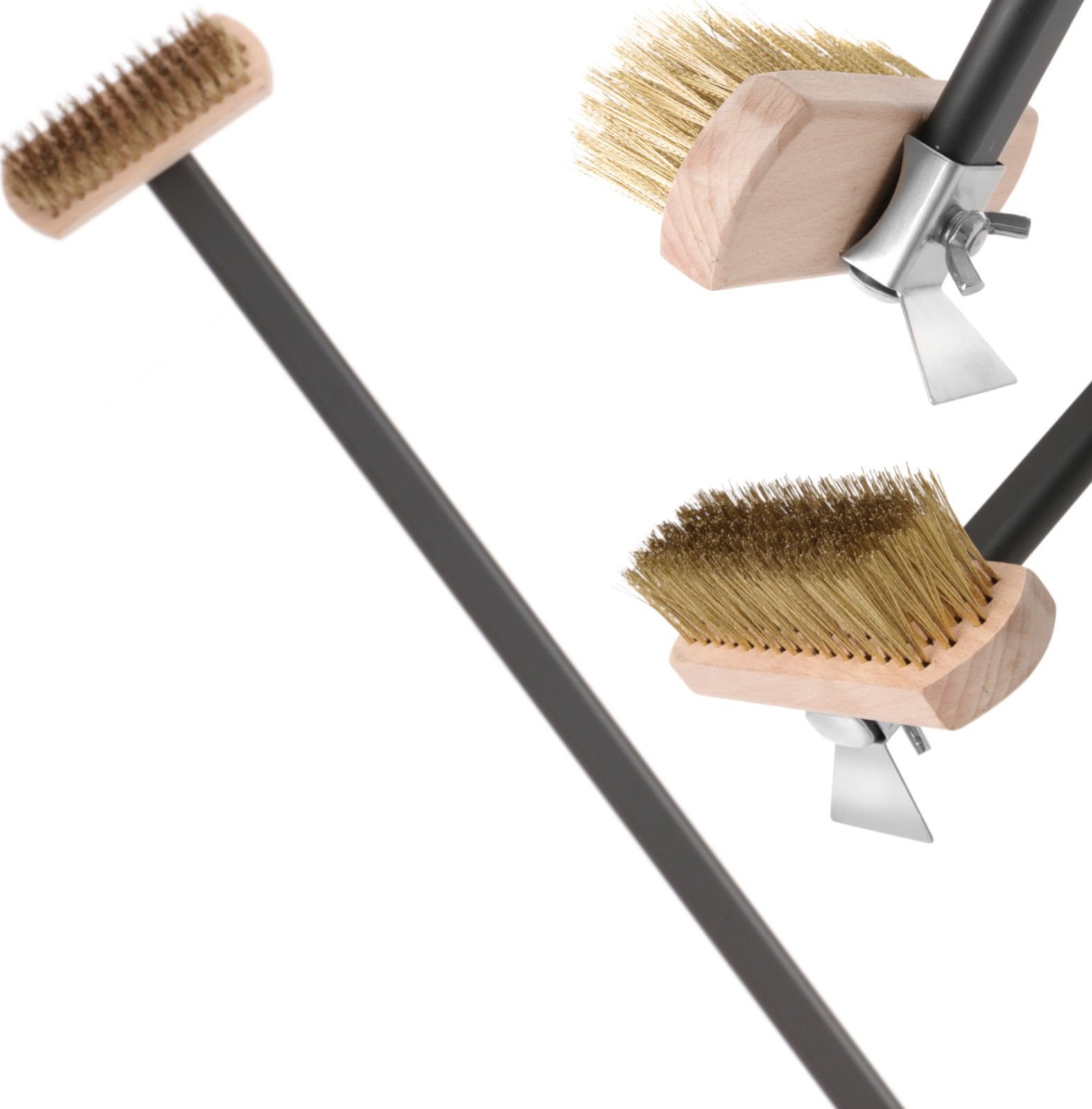 Hendi Szczotka do czyszczenia pieca do pizzy z miedzianym włosiem dł. 1320 mm - Hendi 525593 Szczotka do czyszczenia pieca do pizzy z miedzianym włosi