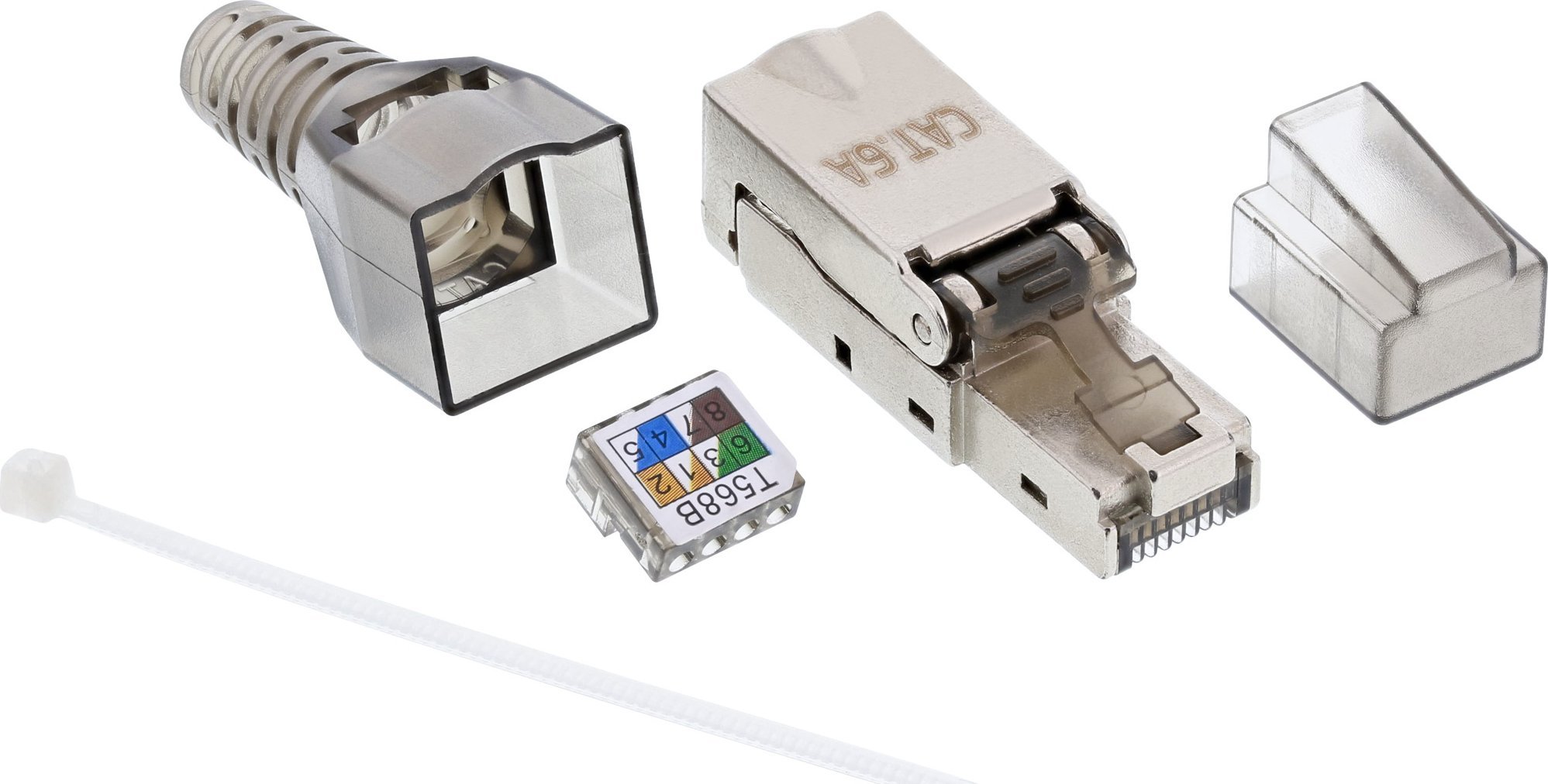InLine InLine® RJ45 plug Cat.6A 500MHz, field-installable, shielded