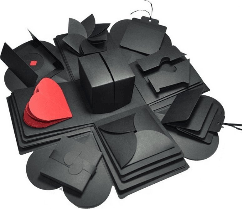 ToPrezent.pl Rozkładane Pudełko Niespodzianka - ALBUM DIY