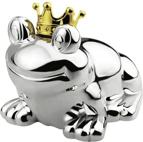 Zilverstad Money box Frog king silver 6144261