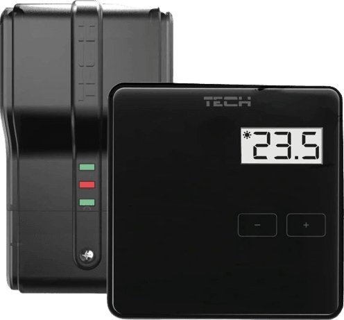 Tech Sterownik ST-294V2 pokojowy bezprzewodowy dwustanowy czarny