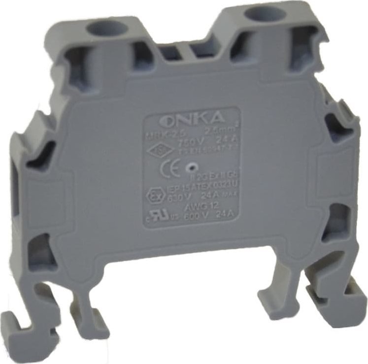 ONKA Elektrik Złączka uniwersalna śrubowa MRK 2,5mm2 szara T0-1012