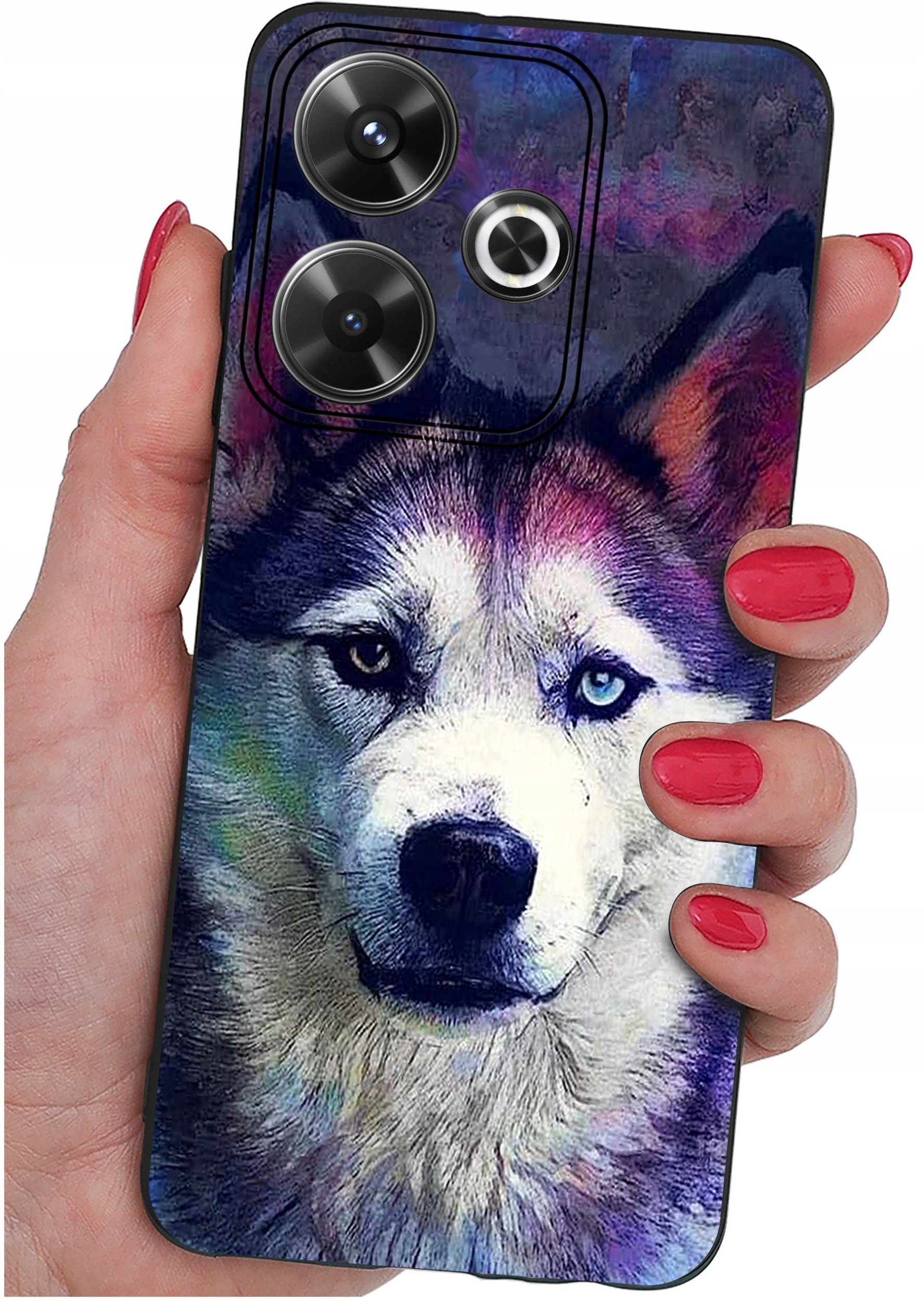 Etui do Xiaomi Redmi 13 4G WZORY |SILIKONOWE MATT CASE + SZKŁO 9H