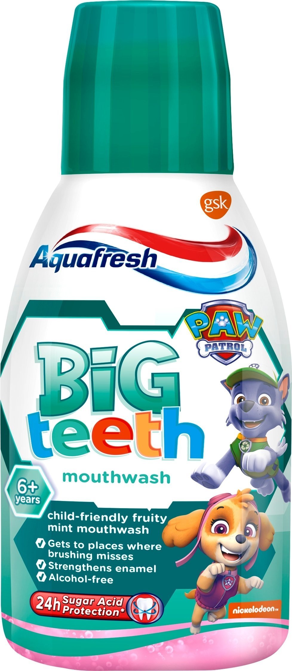 AQUAFRESH_Big Teeth Moutwash płyn do płukania jamy ustnej dla dzieci Mint 300ml