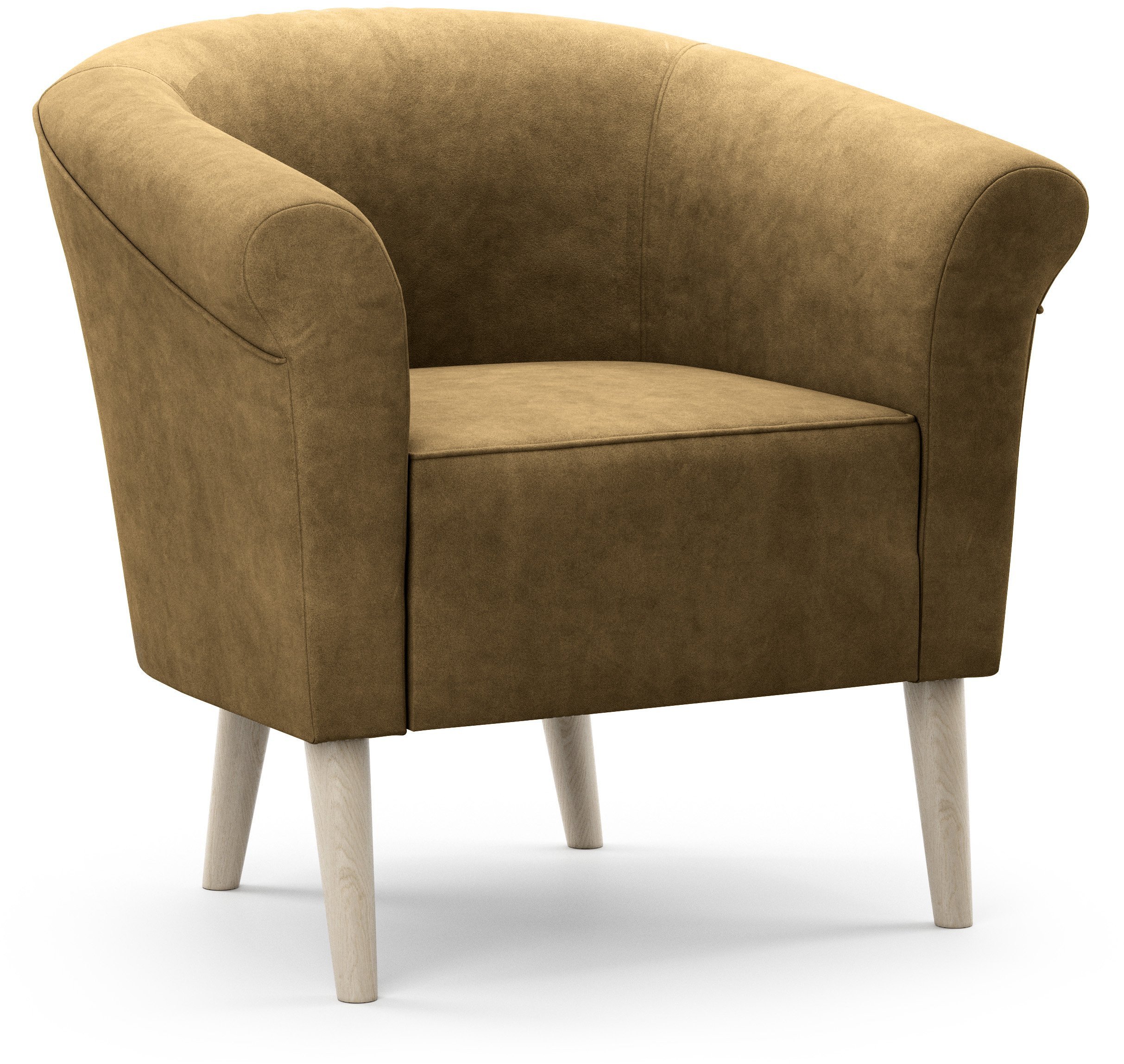 Fotel ESPERO styl skandynawski welur monolith 48