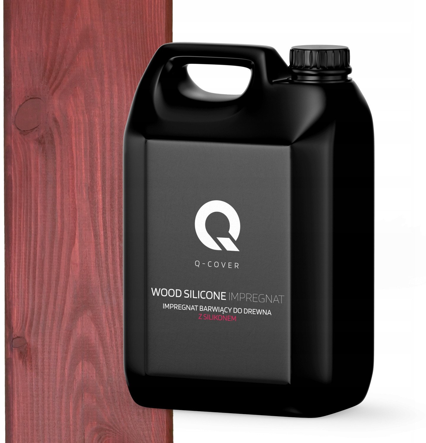 IMPREGNAT BARWIĄCY DO DREWNA Z SILIKONEM 2w1 DESKI KOLOR WIŚNIA JAPOŃSKA 5L