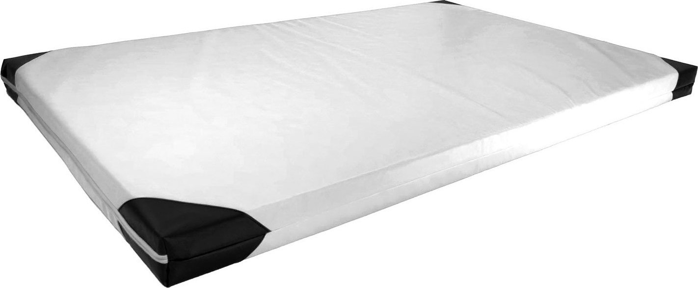 UnderFit Materac gimnastyczny 1-częściowy UF9537 200 cm x 120 cm x 10 cm biały