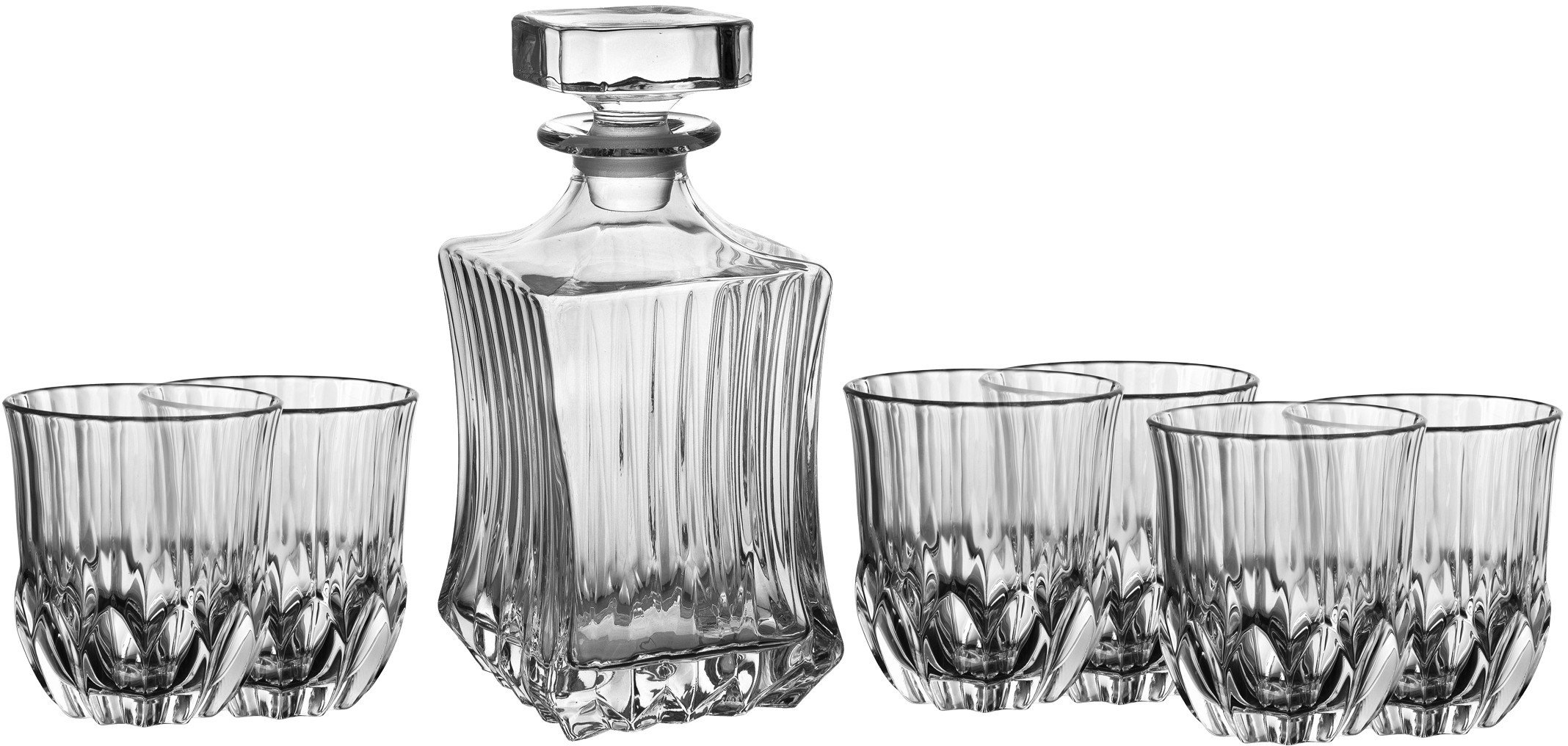 Zestaw do whisky karafka + 6 szklanek Adagio