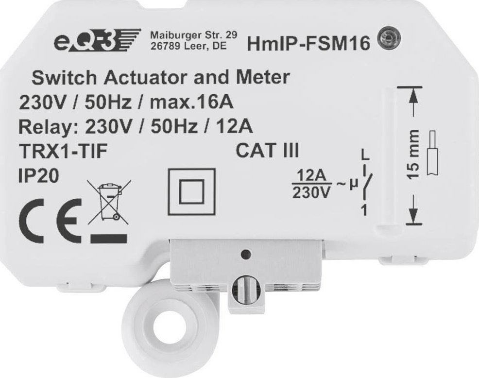 HomeMatic IP Homematic IP Schalt-Mess-Aktor (16A) - Unterputz