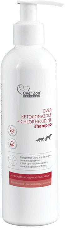 Over Zoo Vet Line Szampon dla psa i kota OVER Ketoconazole + Chlorhexidine 250 ml