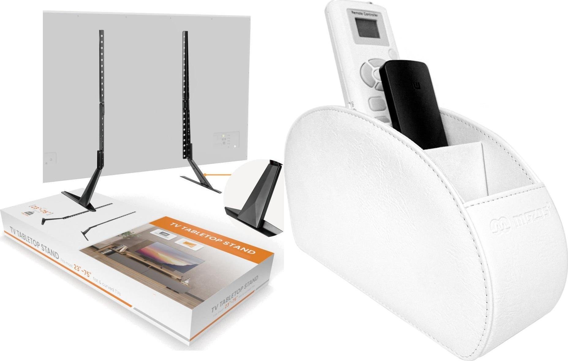 Mozos Mozos Stojak biurkowy TS2 23'' - 75'' + RCH-1-WH organizer na piloty biały