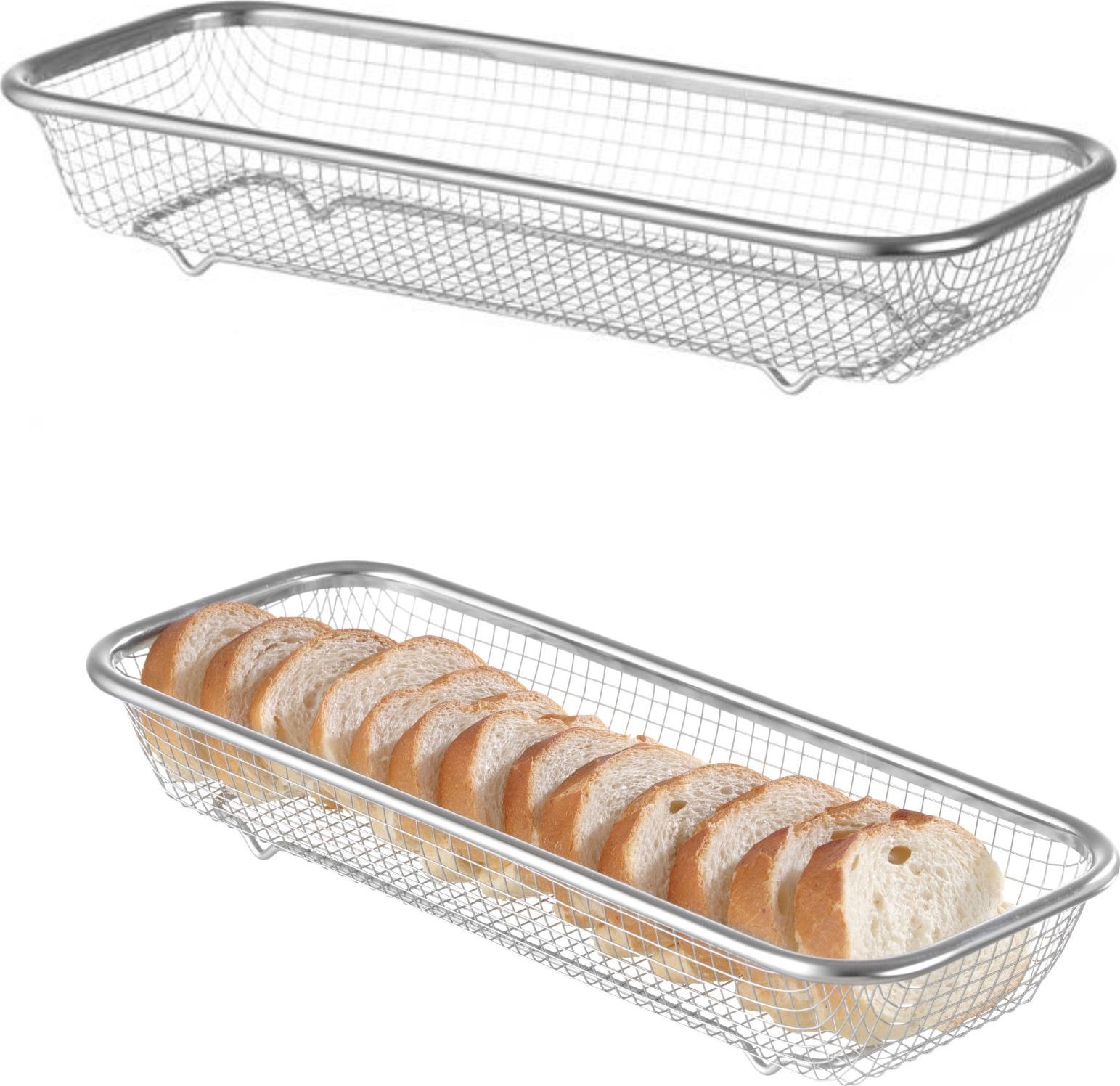 Hendi Koszyk druciany do serwowania pieczywa chleba bułek 310x125x55 mm - Hendi 425565 Koszyk druciany do serwowania pieczywa chleba bułek 310x125x55