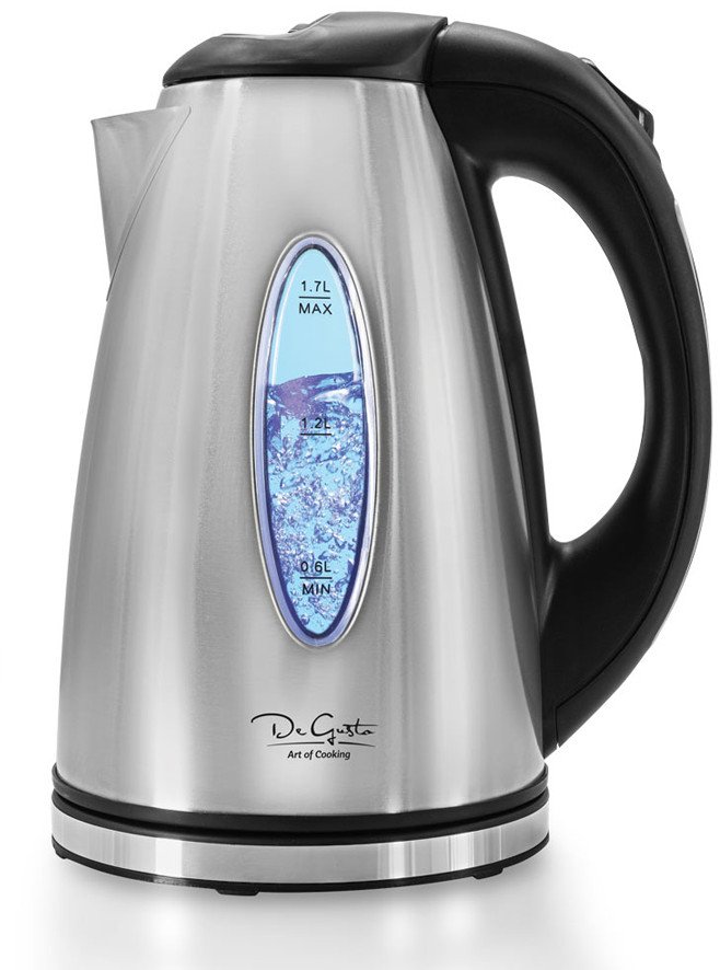 Elektryczny czajnik Inox ze stali nierdzewnej podświetlany LED 2200 W