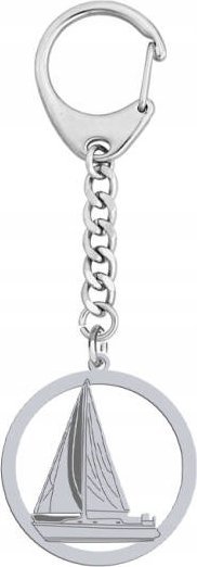 Radziszewska Jewellery Brelok Żaglówka Żeglarstwo srebro GRAWER TBALICZKA