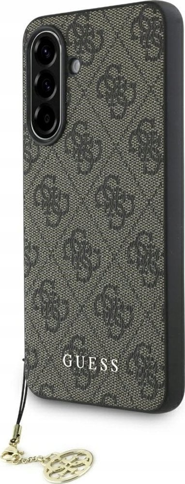 Guess 4G Charms Collection Case for Samsung Galaxy A36 Brown