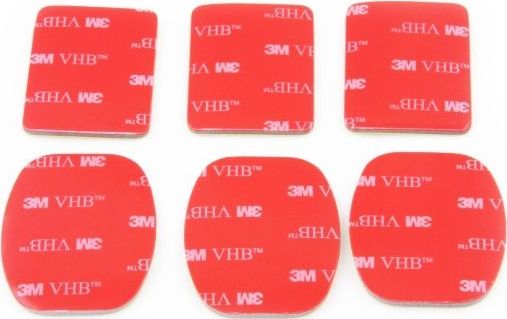 Xrec PRZYLEPCE Podklejki do mocowania Kamer GoPro 6szt, GoPro HERO 5 6 7